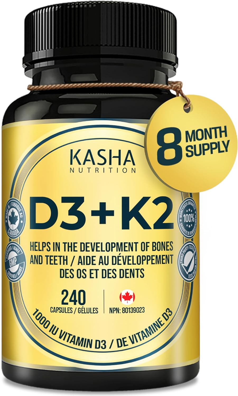 Vitamin D3 + K2