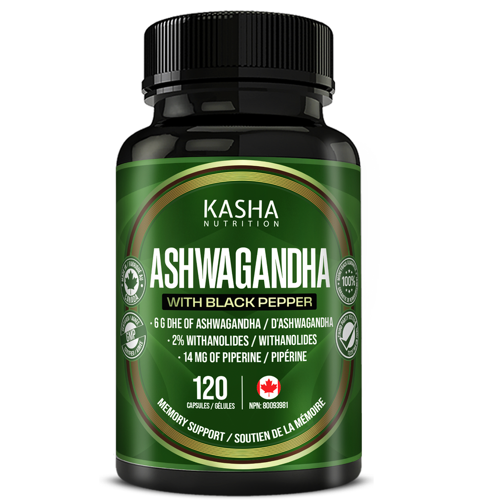 Ashwagandha + Poivre noir by Kasha Nutrition, NPN 80093981