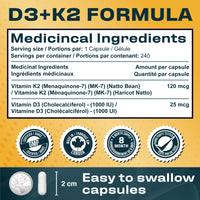 Vitamin D3 + K2
