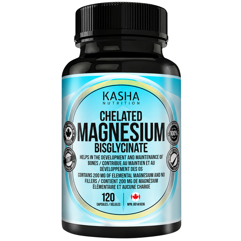 Bisglycinate de magnésium by Kasha Nutrition, NPN 80141036