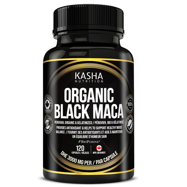 Maca Noire Bio by Kasha Nutrition, NPN 80104651