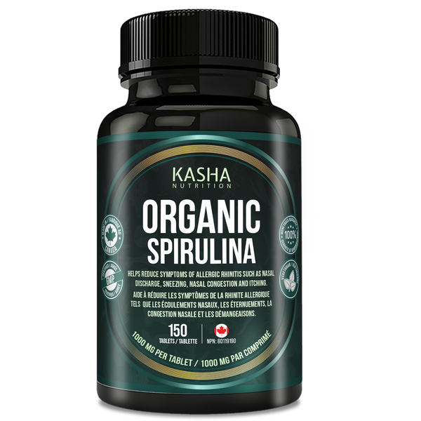 Spiruline bio by Kasha Nutrition, NPN 80119190
